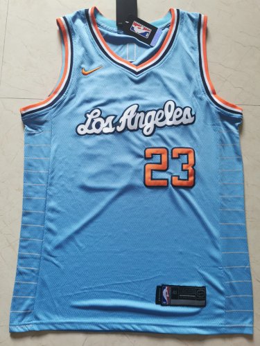 NBA 23 Williams Clippers Maillot Retro bleu